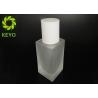 Buy cheap 30ml Frosted Square Glass Foundation Bottle With White Pump And Cap from wholesalers