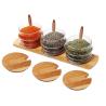 Buy cheap Multifunction Bamboo Wooden Sauce Holder , Restaurant Table Condiment Holders from wholesalers