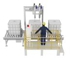 Agrochemical Formulation 1000L Ton Drum Filling Machine Double Head Switching