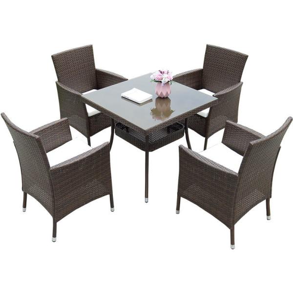 Buy cheap W540mm H680mm Bistro Table And Chairs Set Indoor Outdoor PE Rattan from wholesalers