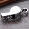 Buy cheap Women Men Necklace Sterling Silver Skeleton Whistle Charm Pendant Wheat Chain (N808061) from wholesalers
