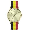 Buy cheap 36.0mm Round Case Nylon Strap Alloy Wrist Watches For Gilrs Large Face from wholesalers