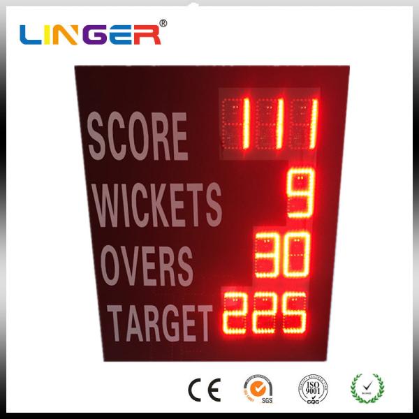 Buy cheap Waterproof Iron Cabinet Portable Electronic Cricket Scoreboard Low Power Consumption from wholesalers
