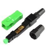 Singlemode Fiber Optic 3.0mm FTTH Products SC APC Fast Connector 60mm