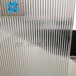 Custom Embossed Wall Partition Glass , Water Ripple Glass For Building