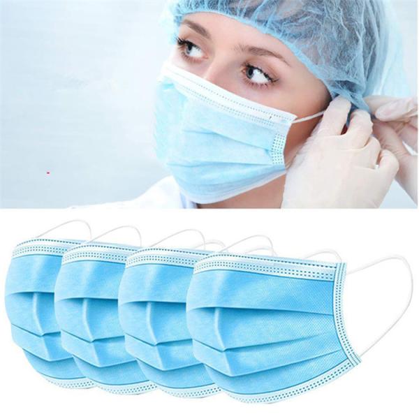 Buy cheap Blue 3 Layer Disposable Medical Face Mask , Disposable Dust Mouth Mask from wholesalers