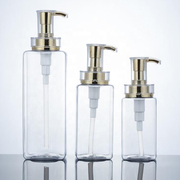 Luxury 300ml 400ml 500ml Hotel Empty Conditioner Packaging16oz Men Clear Lotion