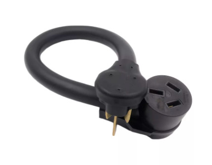 NEMA 10-50P to NEMA 10-50R 50A heavy duty RV power cord