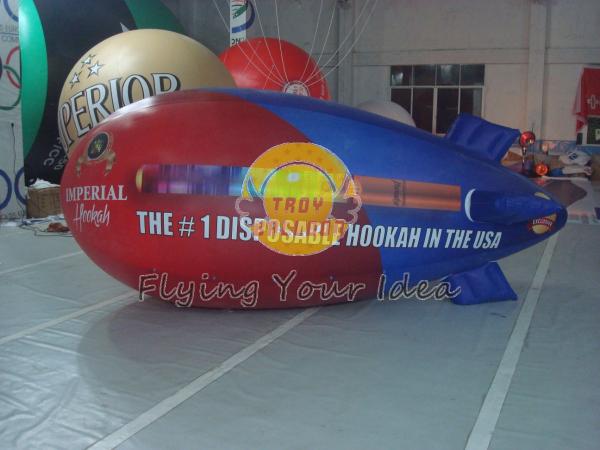 Buy cheap 0.18mm PVC Inflatable Helium Zeppelin / Blimp Balloon For Anniversary Event from wholesalers