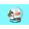 Buy cheap 0.55mm Transparent PVC Inflatable Snowball Model For Christmas from wholesalers
