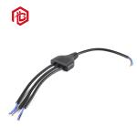 Male Female Y Shaped 20awg Watertight Cable Connector 1 In 3 Out