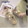 Buy cheap 1D0018 Handmade Lady Fur Open-toe Fluffy Slipper For Woman from wholesalers