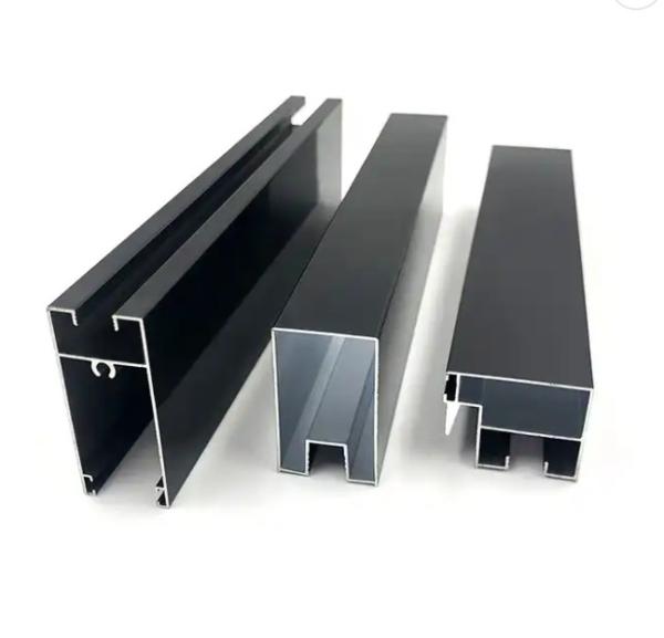 Buy cheap 6063 Powder Coating Aluminum Door Profiles Glass Wardrobe Sliding Door Frame from wholesalers