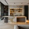 Buy cheap High End Smart Kitchen Cabinets Set Gloss Finished Lacquer Kitchen Cabinet Designs For Villa from wholesalers