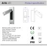 Buy cheap Modern flexible arm bedside reading light/reading light led/reading light for books/flexible bed reading light from wholesalers