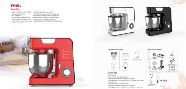 Rotary switch Bowl-lift design stainless steel Skid-resistant feet Stand Mixer