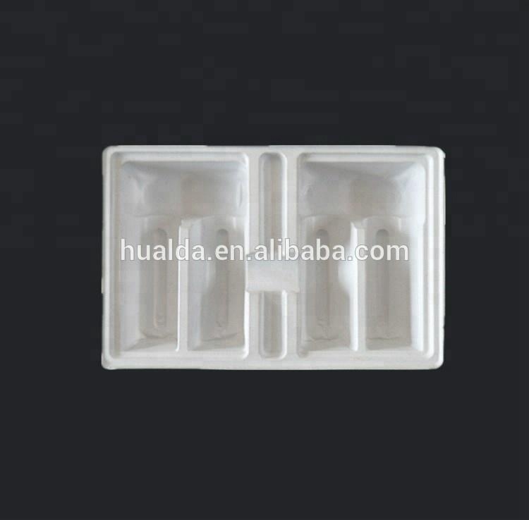 Plastic lid thermoforming machine for sugarcane bagasse food container bowl