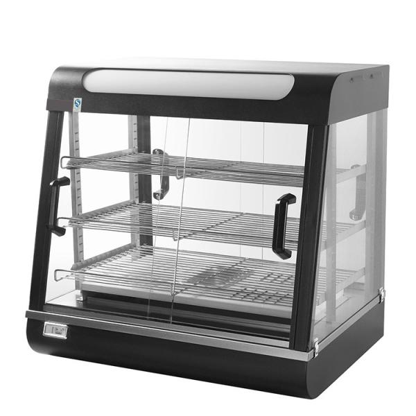 Buy cheap Hotel Buffet Food Warm Glass Display Showcase / Hot Food Display Cabinets from wholesalers