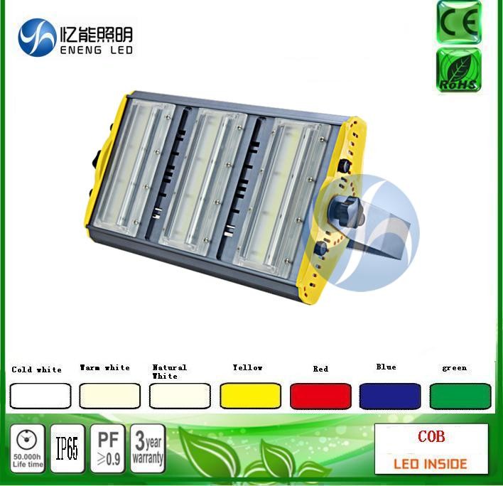 Bridgelux cob 150W 180W led flood light high bay led Tunnel lamp140LM/W Red green green blue yellow color with AC85-265V