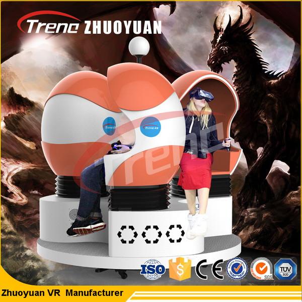 Buy cheap Dynamic Virtual 9D Action Cinemas , Amusement Park 9D VR Simulator 1 / 2 / 3 Seat from wholesalers