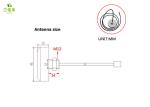 850 900 1800MHz IP67 Mini 4g Lte Wifi Antenna With Cable