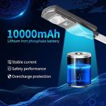 Outdoor IP67 390*194*58 Intelligent Solar Street Light 60W Solar Powered Motion