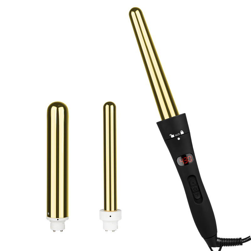 LCD Display Professional 3p Hair Curler 45W With CETL Certificate