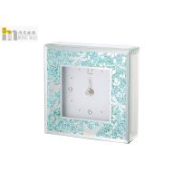 Buy cheap Counter Top Square Mirror Clock , Personalized Glass Clock Any Color Available product