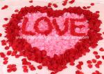 Silk Polyester Fabrics Artificial Rose Petals For Decoration Non-Toxic
