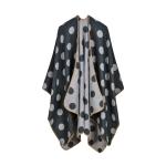 Wholesale 50%polyester and 50% acrylic fashion dot design lady shawl