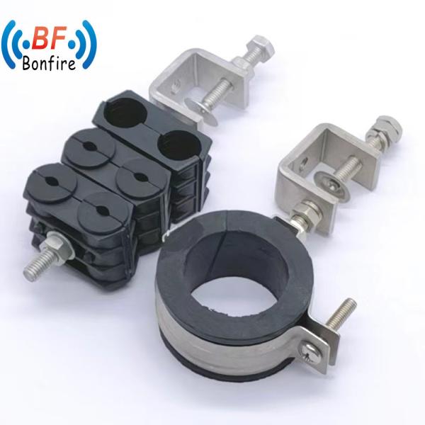 Buy cheap 304 Stainless Steel Rubber Cushioned Cable Clamp for OEM/ODM Production in High Demand from wholesalers