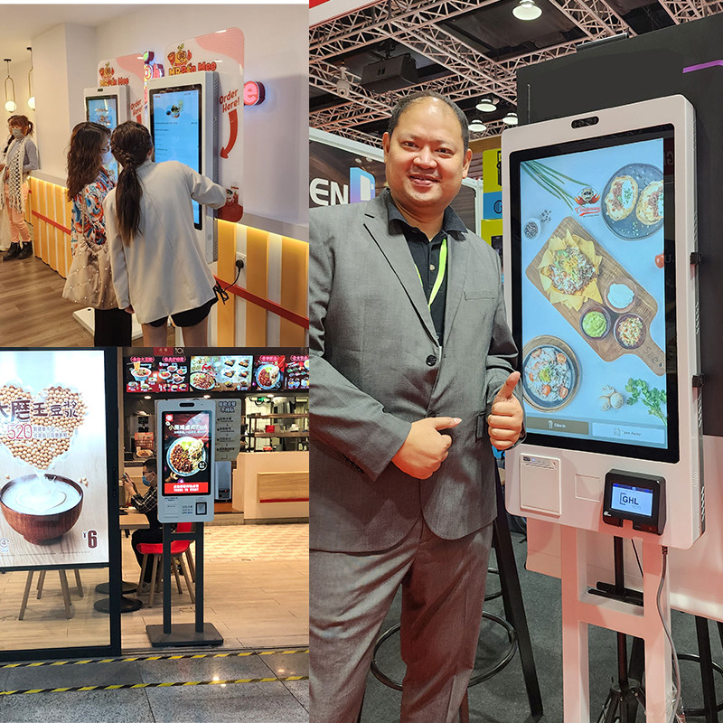 1920*1080 Resolution Self Checkout Machines with 10 Point Capacitive Touch