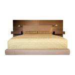 Hotel Furniture Wood panel cleats to wall Headboard with attached Upholstered