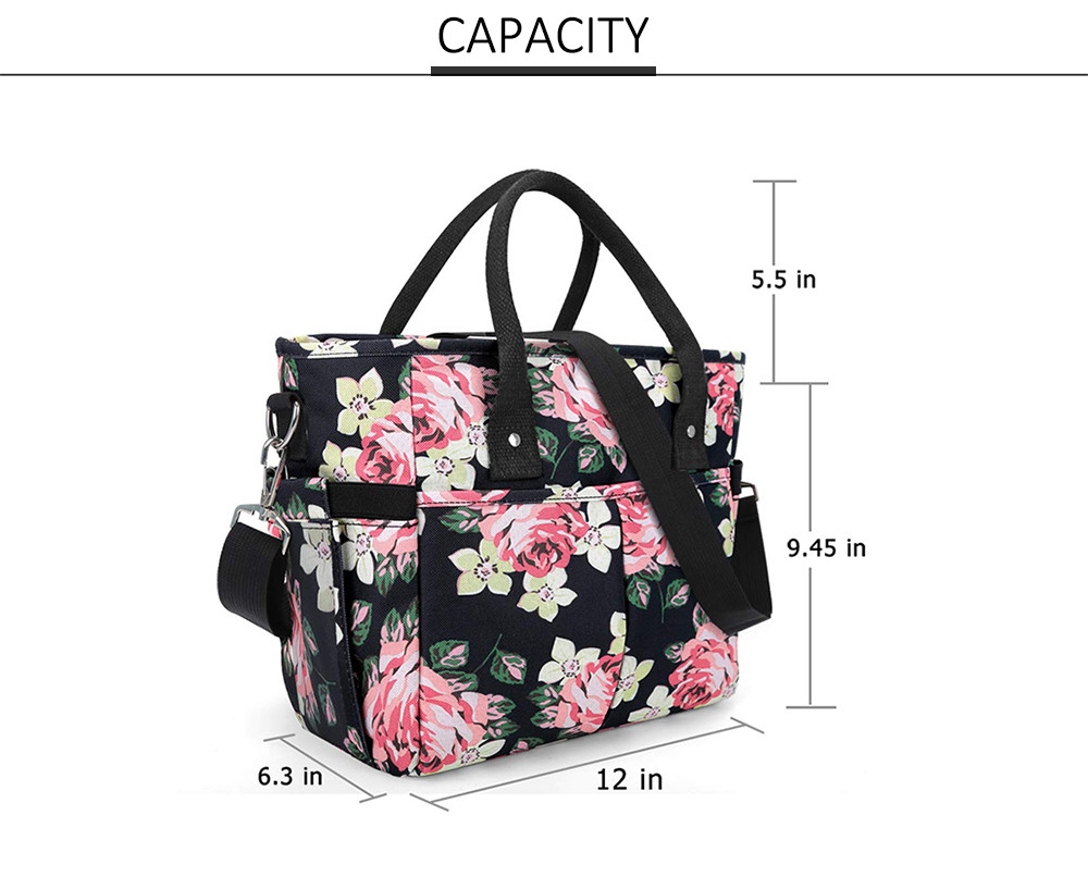 Fashion Lunch Tote Bag with Detachable Shoulder Strap for Women