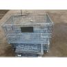 Buy cheap Foldable Powder Coated Wire Mesh Container 4 Door H840mm from wholesalers