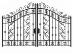 Outdoor Sliding Grill Cast Iron Driveway Gates For House Double Entry