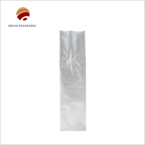 Buy cheap Resealable Foil Flat Bottom Coffee Bags With Valve And Zipper from wholesalers