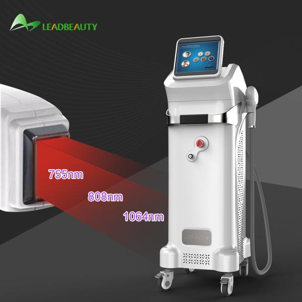 Buy cheap 808+755+1064nm beauty diode hair removal machine from wholesalers