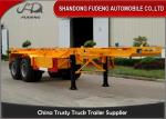 Three Axles 40 Foot Skeletal Semi Trailer Mechanical Leaf Spring Suspension