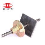 Adjustable 10/16/20mm Steel Formwork Tie Rod With Wing Nut