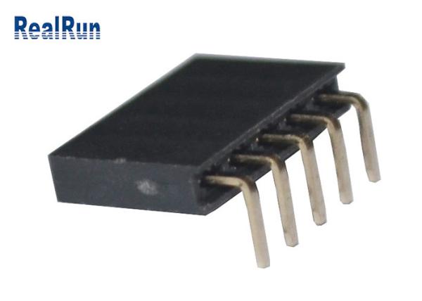Buy cheap 3.0A Brass Female Header Connector 90 Degree 500VAC Through Hole For LCM LED from wholesalers