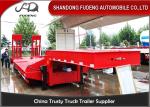 60-80 Ton Low Bed Semi Trailer Manually Operated Ladder FUWA Brand Axle