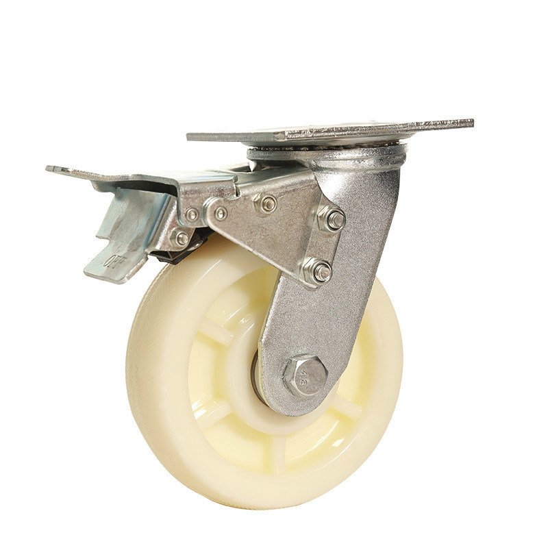 High Quality 4-8 Inch Heavy Duty Plat Nylon Castor