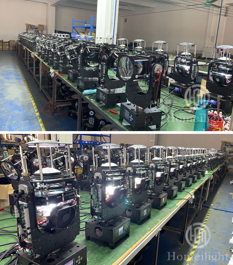 260W 9R Moving Head Wash Beam Lights For Night Club Stage Events Bar Wedding in 8500K