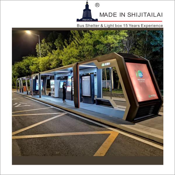 Buy cheap Advertising 3600*3000mm 2500nit Smart Bus Shelter from wholesalers