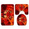 Buy cheap Wild Animal Toilet Seat Cushion Tiger Leopard 3pc Bathroom Rug Set from wholesalers