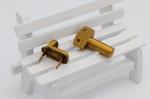 Factory direct sale metal accessories zinc alloy 33.9 mm length OEP color bullet