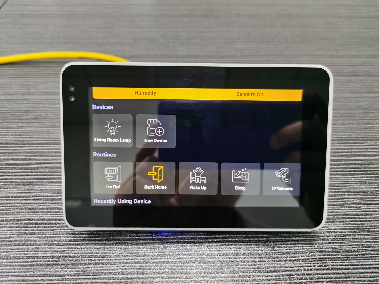 5" Industrial POE Touch Tablet Android OS Control Panel HMI With Ethernet RJ45 Booting up Logo