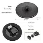 Max Flow 180L/h Solar Power Water Fountain Pump for Bird Bath Pool Fish Tank 7V