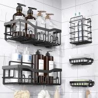 Buy cheap No Drilling Large Capacity Rustproof Stainless Steel Bathroom Organizer Bathroom product